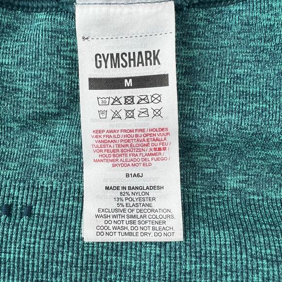 Gymshark Adapt Animal Seamless Sports Bra Teal Medium - Picture 6 of 8